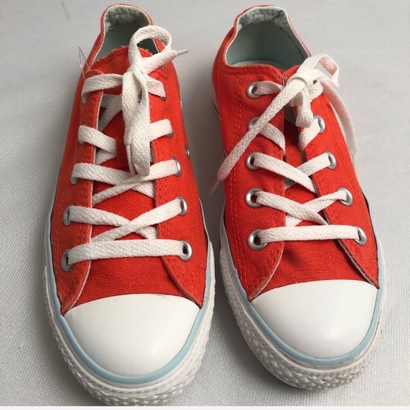 Converse All Star Chuck Taylor orange low top sneakers - Picture 1 of 9